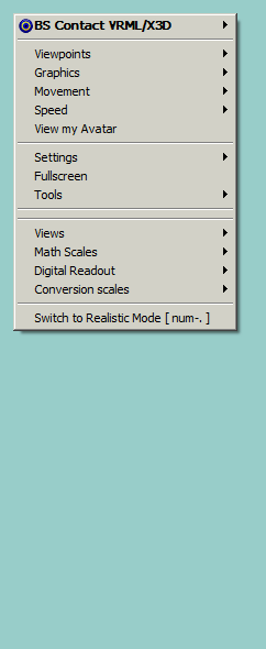 the context menu: in educational mode