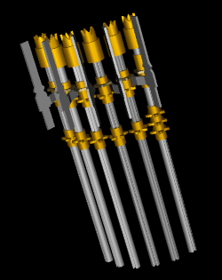 click to view the transmission shafts of the turns counter